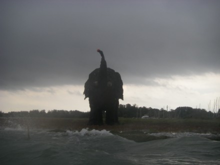 Angry lagoon elephant - 1