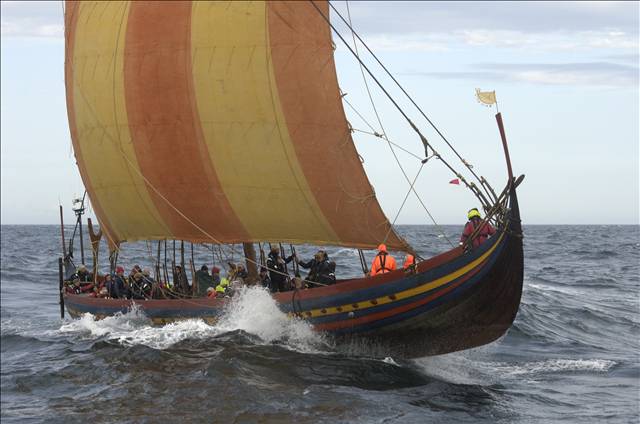 The Sea Stallion at sea