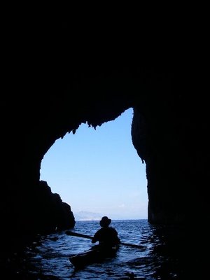 Sea caves in the Golfo d'Orosei