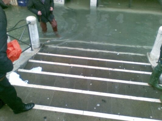 Exceptional high tide in Venice