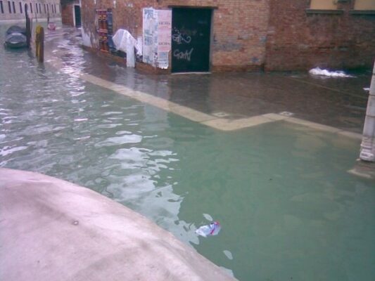 Exceptional high tide in Venice