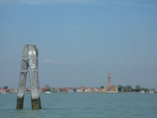 The leaning tower of Burano