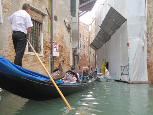 High Water Gondola Rowing - Lying down 1 - 1347