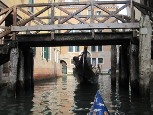 High Water Gondola Rowing - Lying down 2 - 1383