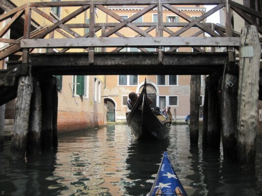 High Water Gondola Rowing - Lying down 2 - 1384