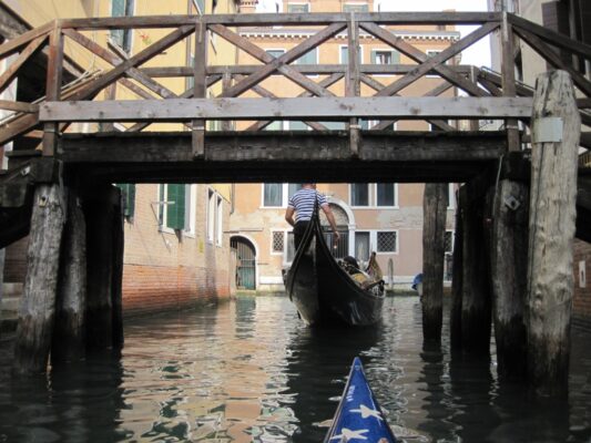 High Water Gondola Rowing - Lying down 2 - 1385