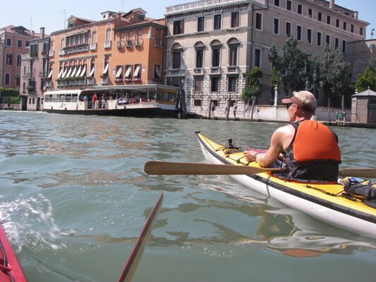 Kayaking anniversary in Venice