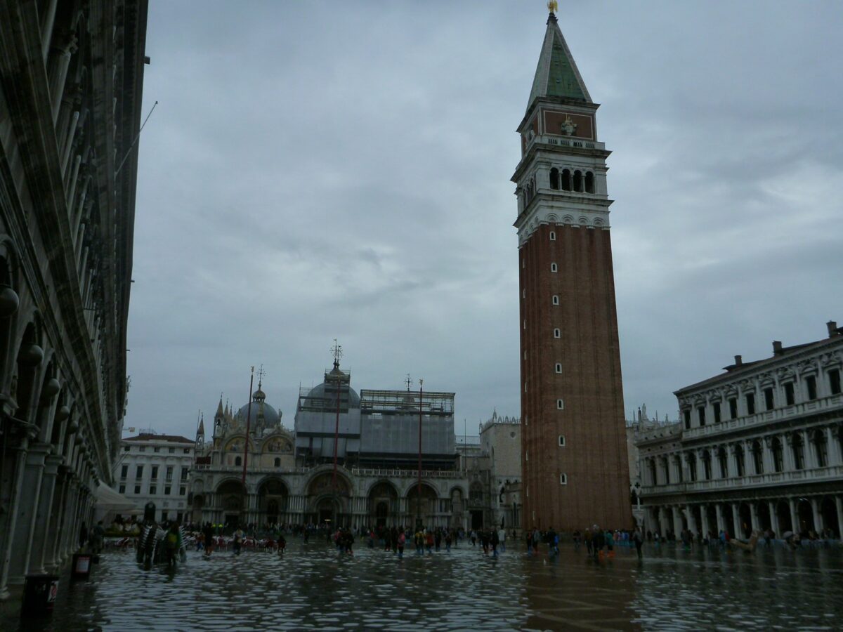 The Piazza San Marco under water