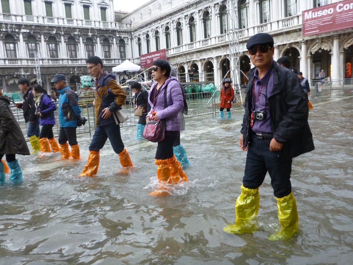 Tourists in tourist boots