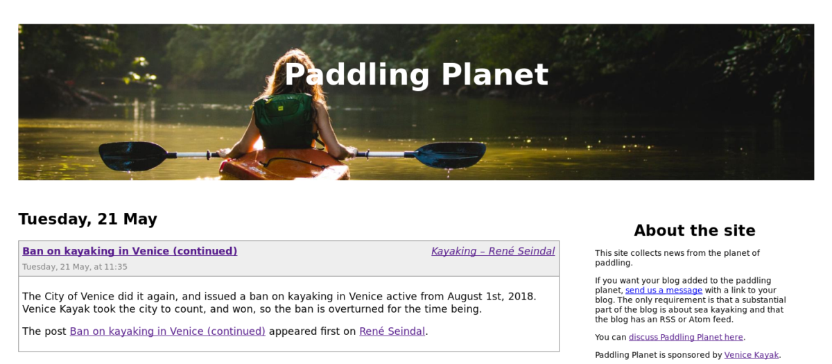 Screenshot of Paddling Planet