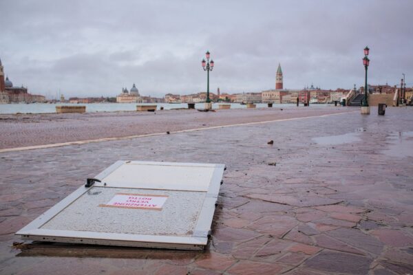 Lots of debris was scattered all over Venice 