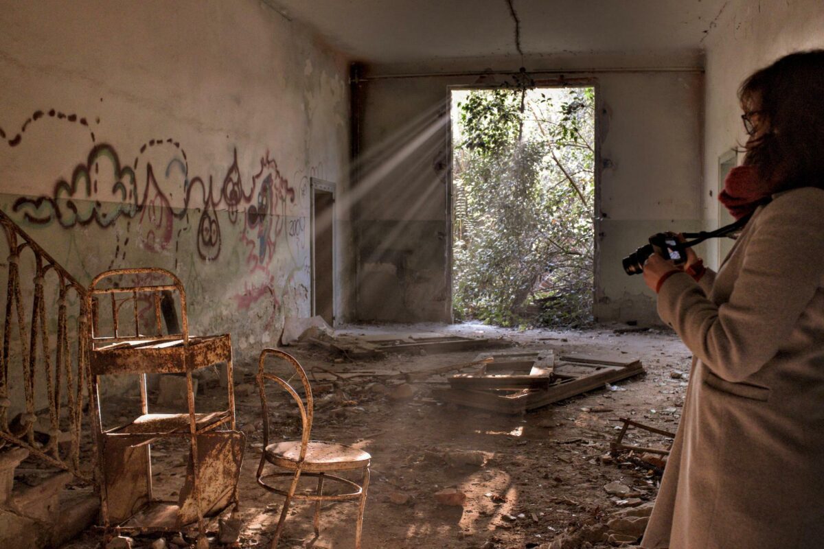 Magic light in the abandoned hospital on Poveglia