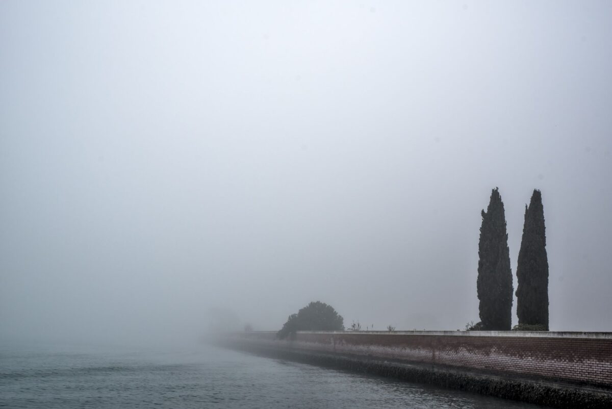 The Venetian lagoon on the fog - Sant'Erasmo
