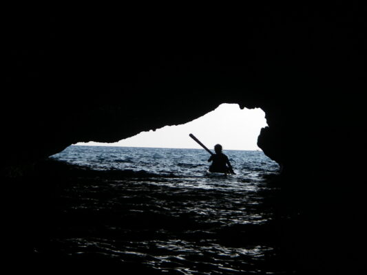 Sea caves in the Golfo d'Orosei