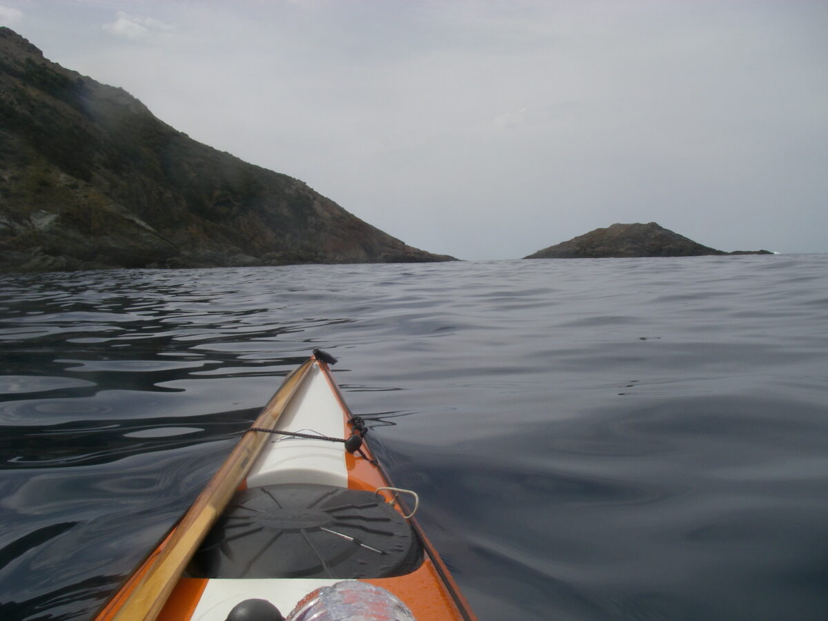 Placid waters towards Isola Pagliosa, near Bosa, Sardinia